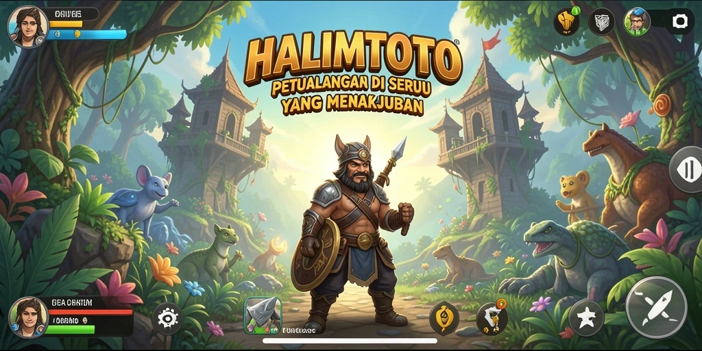 Tampilan gameplay seru dan menantang di HALIMTOTO.