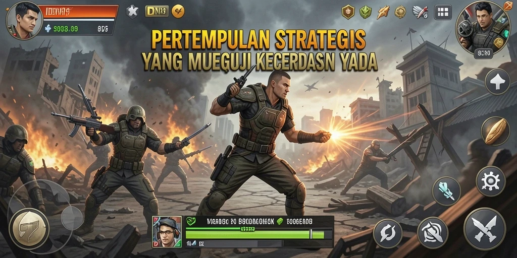 Tampilan gameplay strategis yang mendebarkan di IDN89.