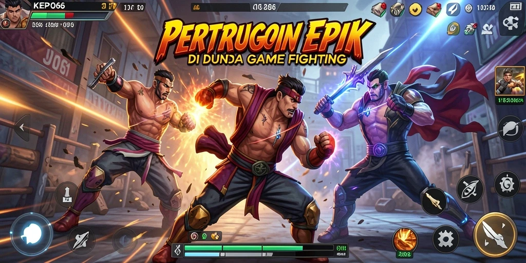 Screenshot utama KEPO66 menampilkan aksi pertarungan yang spektakuler.