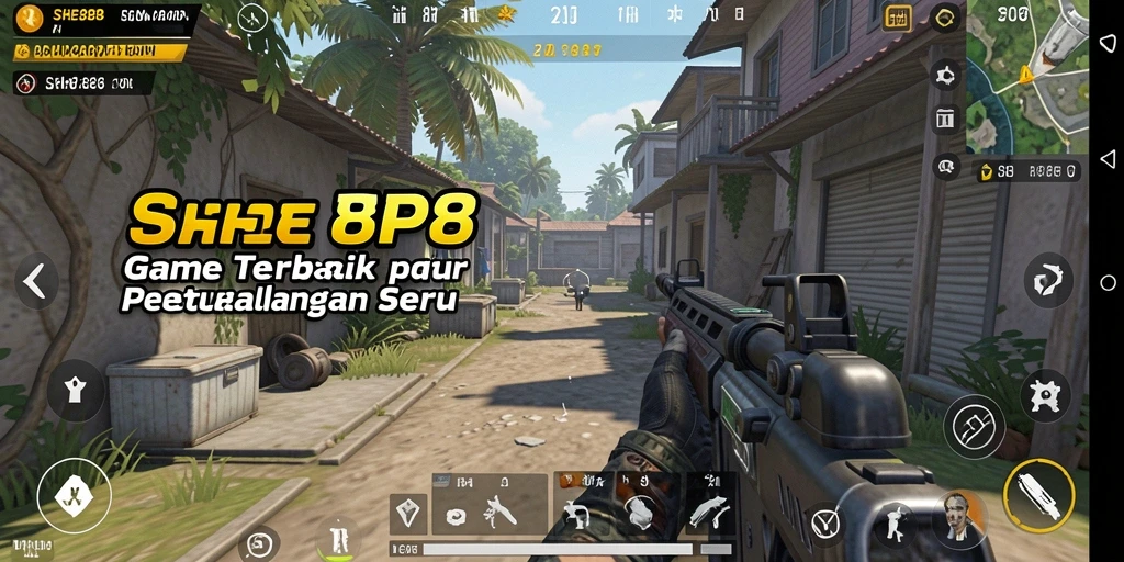 Screenshot SHE888 menampilkan aksi seru dalam gameplay TPS.